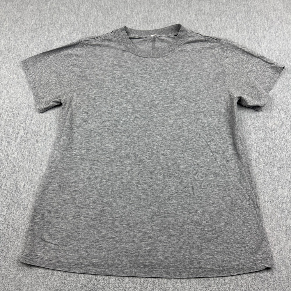 Lululemon Shirt Mens Grey Medium Performance Running Training Athletic Workout